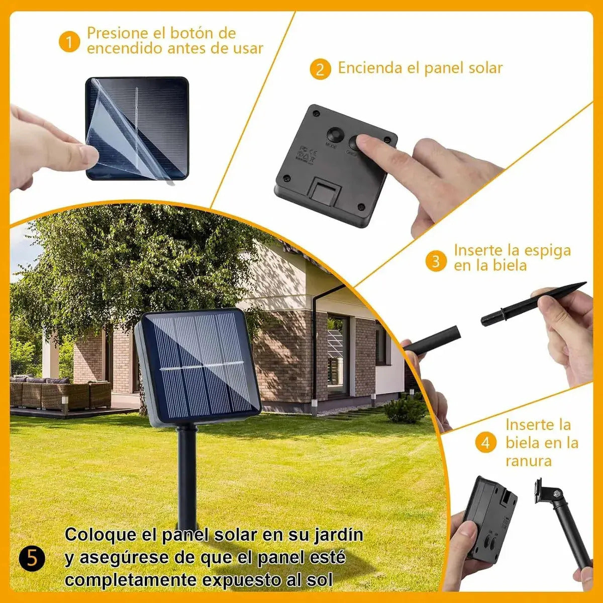 Luces Navideñas Solares de 32 m con 300 LED Multicolor